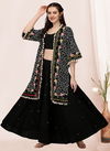 Black Colour Navrang 2 Female Long Fancy Jacket Collection 2705